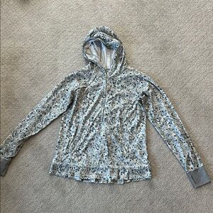 Lululemon Women's Patterned Hooded Lightweight Jacket - Size 8